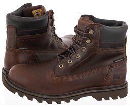 Trapery Caterpillar Deplete Wp Lace Up Boot Brown