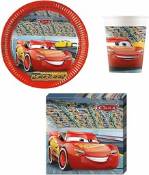 Procos DY10273864 - Cars Party Set Small, talerze,