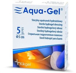 Aqua-Gel Opatrunek hydrożelowy, Ø 5 cm, 5 sztuk