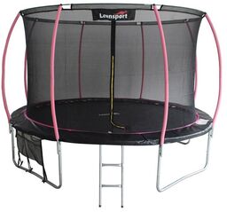 Trampolina LEAN Sport Max 14ft Czarno-Różowa