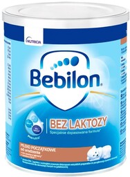 Bebilon Bez Laktozy Mleko początkowe od urodzenia, 400