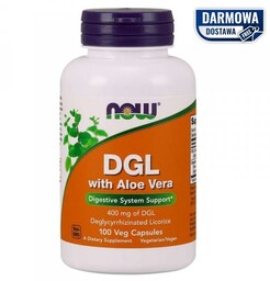 NOW FOODS DGL with Aloe Vera - Korzeń