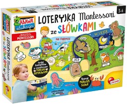 Lisciani LOTERYJKA MONTESSORI ZE SłóWKAMI