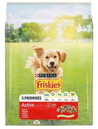 FRISKIES Karma dla psa 5 Promisses Active Wołowina