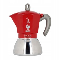 Kawiarka Bialetti New Moka Induction 6tz Czerwona