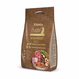 Fitmin purity rice semimoist rabbit&lamb 800g