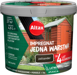 Impregnat do drewna ogrodowego JEDNA WARSTWA 4,5 l