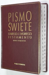 BIBLIA TYSIąCLECIA - OPR. SKóRZANA Z NACIęCIAMI -