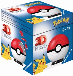 Ravensburger PUZZLE 3D 54 KULA POKEMON CZERWONA