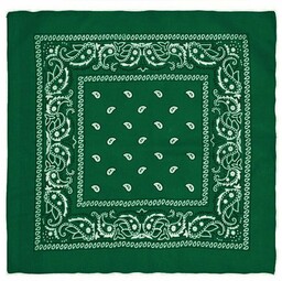 Bandana, Butelkowa, Zielona, Bandamka Męska, 100% Bawełna, Wzór