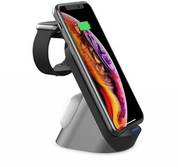 Ładowarka Indukcyjna 3w1 H18 Wireless Charging Station Black