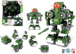 Robot 5w1 skręcany żółty - Pro Kids