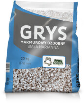 Grys marmurowy biały gruby 8-16 mm 20 kg