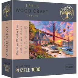 TREFL Puzzle Wood Craft Zachód słońca nad Golden