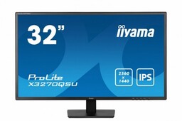 IIYAMA Monitor 32 cale X3270QSU-B1 IPS,WQHD,HDMI,DP,100Hz,250cd,3ms,2x2W, 3xUSB(3.2),FlickerFree,VESA