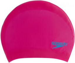 Speedo long hair cap junior różowy