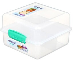 SISTEMA Lunch box 21731 Przezroczysto-zielony