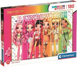 Clementoni PUZZLE 180 SUPERCOLOR RAINBOW HIGH