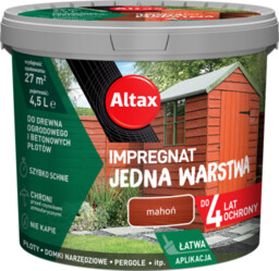 Impregnat do drewna ogrodowego JEDNA WARSTWA 4,5 l