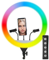 Lampa pierścieniowa RingLight LED RGB Beauty 460