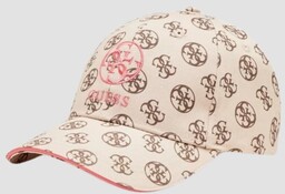 GUESS Beżowa czapka z daszkiem Olympe Baseball Cap