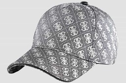 GUESS Szara logowana czapka Baseball Cap