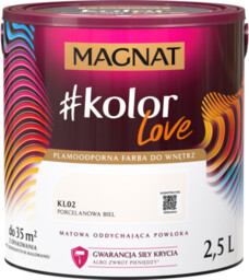 Farba #Kolor Love KL02 porcelanowa biel 2,5 l