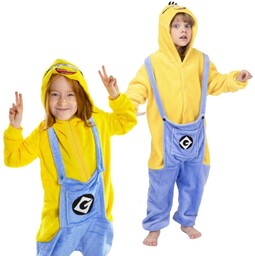 Piżama Onesie Kigurumi Kostium Przebranie Minionek Dzieci 115-125cm