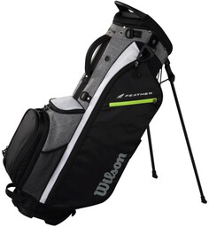 Torba golfowa Wilson Feather (z nóżkami, standbag) czarno-szaro-biała,