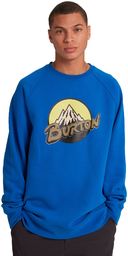 bluza męska BURTON RETRO MOUNTAIN CREW Lapis Blue