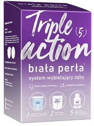 BIAŁA PERŁA Triple Action Zestaw do wybielania zębów