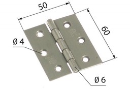 Zawias meblowy splatany AMIG 2002, 60x50, INOX (7322)