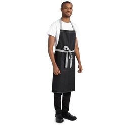 Whites Chefs Clothing Fartuch czarny 100x70cm