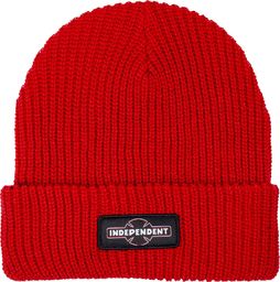 czapka zimowa INDEPENDENT DUAL PINLINE OGBC BEANIE Red