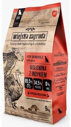 WIEJSKA ZAGRODA Karma dla psa Wołowina z indykiem