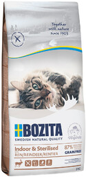 Bozita Grainfree Indoor & Sterilised, renifer (bez zbóż)