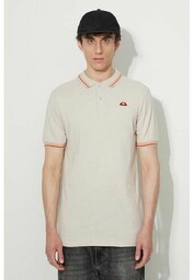 Ellesse polo bawełniane kolor beżowy SHR18077-White