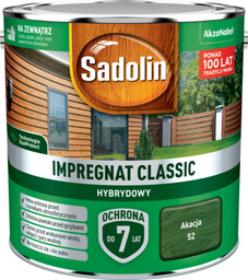 Impregnat CLASSIC HYBRYDOWY Akacja 2,5 l Sadolin