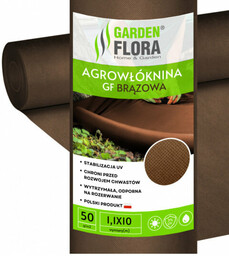 Agrowłóknina brązowa 1,1m x 10mb 50g/m2 UV