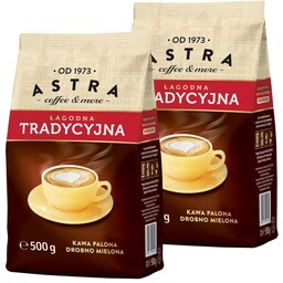 Astra Tradycyjna Łagodna 2 x 500g kawa mielona