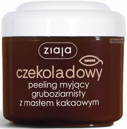 ZIAJA - Czekoladowy, gruboziarnisty peeling myjący z masłem