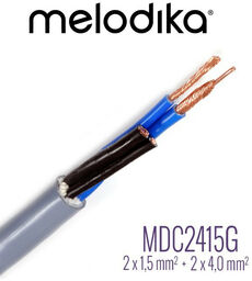 Kabel głośnikowy Melodika OFC Gunmetal Edition MDC2415G Bi-Wire