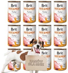 BRIT - Pate&Meat Mokra karma dla psa indyk