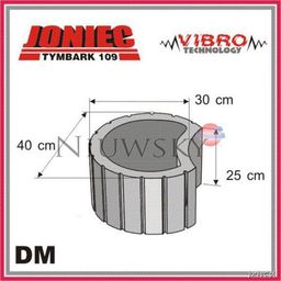 Gazon betonowy Moonflor DM 40x30x25 kolor szary /