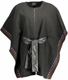 DESIGUAL PONCHO DAMSKIE CZARNE