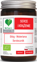 Be Organic Tabletki wspomagające serce i krążenie (głóg,