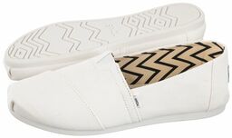 Espadryle Toms Alpargata White Recycled Cotton Canvas 10017739