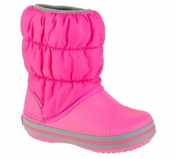 Buty Crocs Winter Puff Boot Jr 14613-6TR różowe