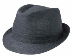 Stetson Trilby Linen Dark Grey