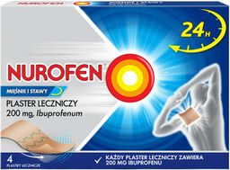 Nurofen Mięśnie i Stawy Plaster leczniczy, 4 sztuki